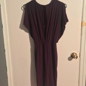 Purple bodycon dress